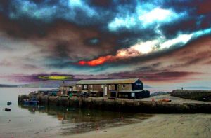 Long Pink Cloud - Lyme Regis Harbour.jpg